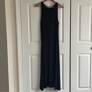 LOFT Black Sleeveless Maxi Dress